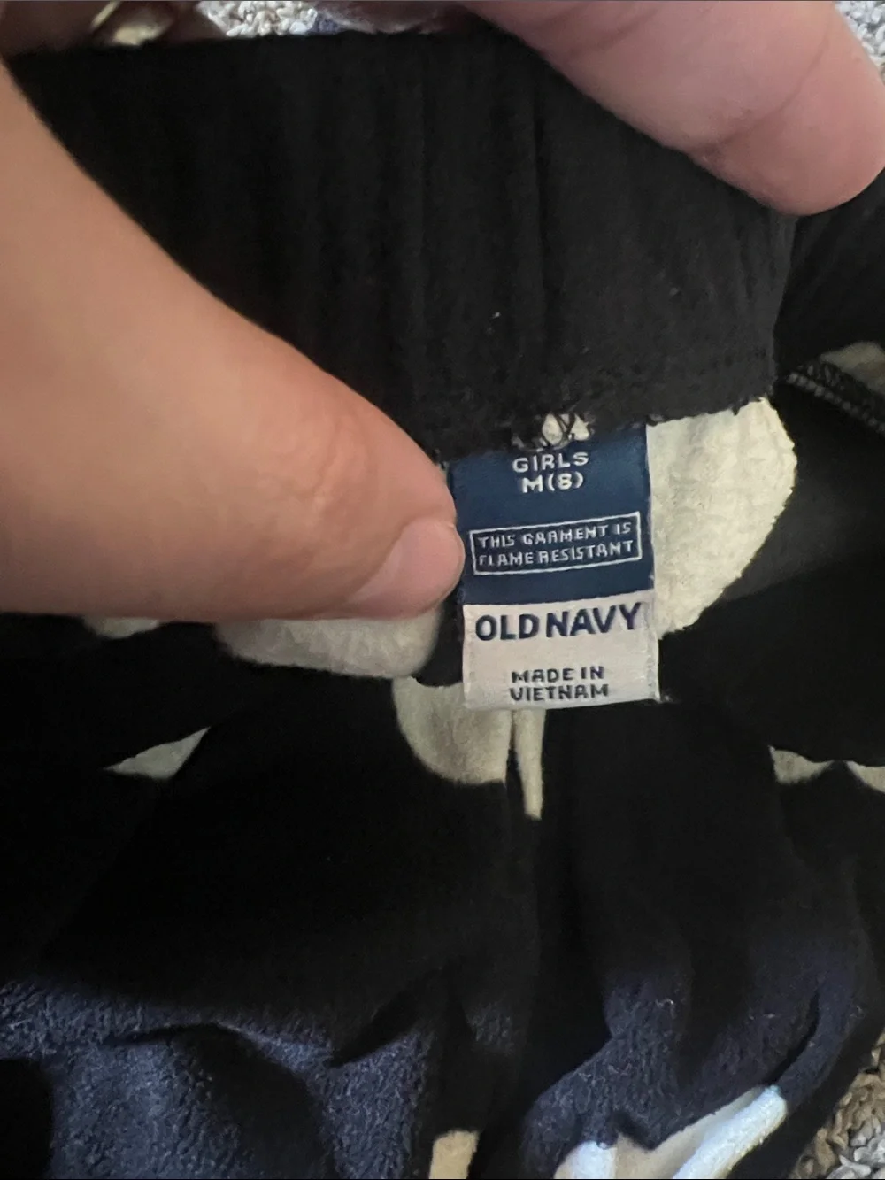 Old Navy Girls Black and White Sweatsuit Set